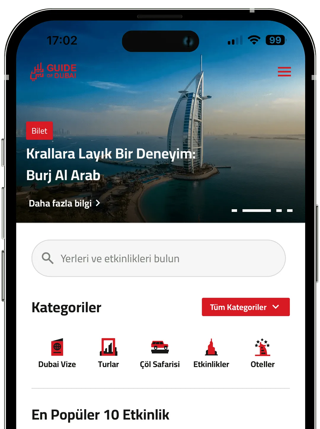 Guide of Dubai mobil uygulaması
